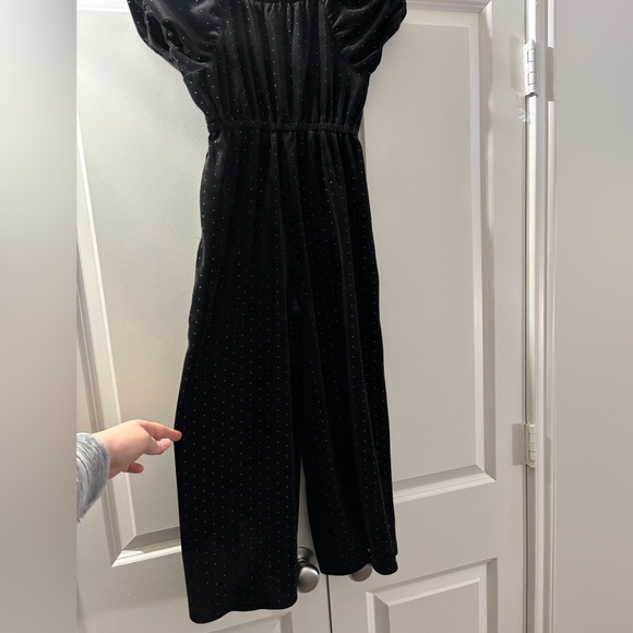 Tahari Black Jumpsuit with Dotted Pattern - Picture 5 of 6